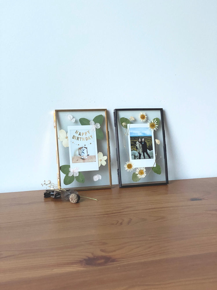 Custom Pressed Flower Polaroid Frame