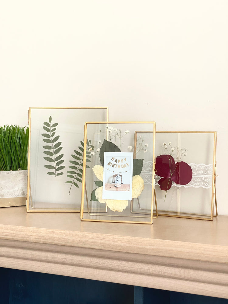 Standing Double Glass Frames | Set of 3 Collection - 6x6, 5x7, 6x8