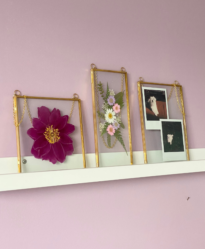 Hanging Double Glass Frames | Set of 3 Collection - 6x6, 6x8, 4x9